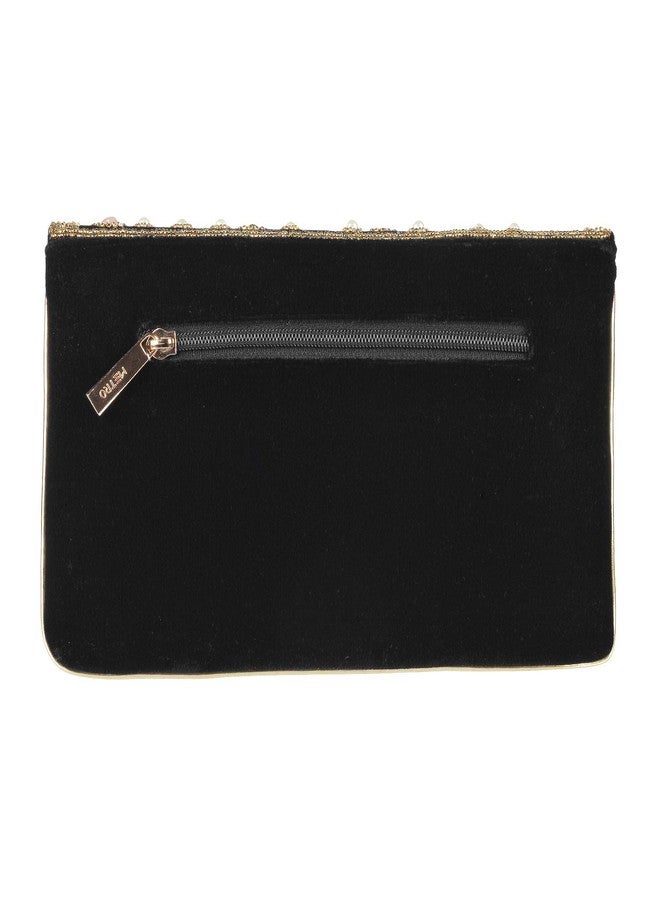 Metro Womens Synthetic Black Clutch (One Size) - Image 3